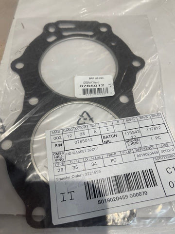 OMC BRP Johnson Evinrude Cylinder Head Gasket 0765012 0324324