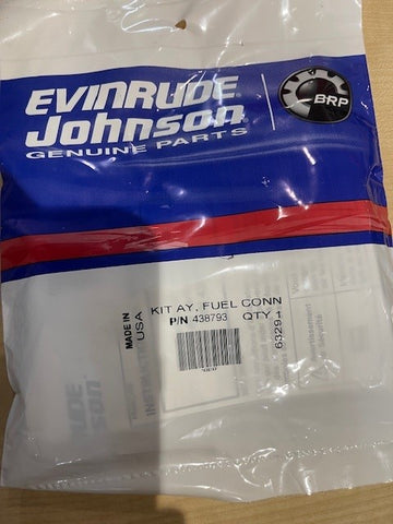 Johnson Evinrude Genuine Fuel Connector Kit Assembly 0438793 0394259