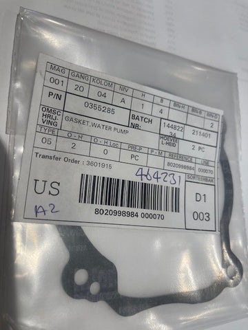 Evinrude Etec Gasket, Impeller Plate 0355285