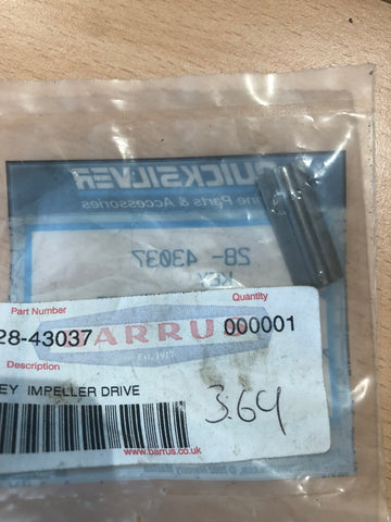 MERCURY IMPELLER DRIVE KEY 28-8M0032833